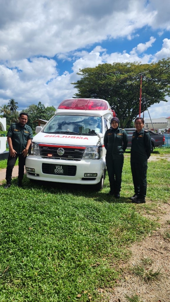 NWAS medical team with ambulance