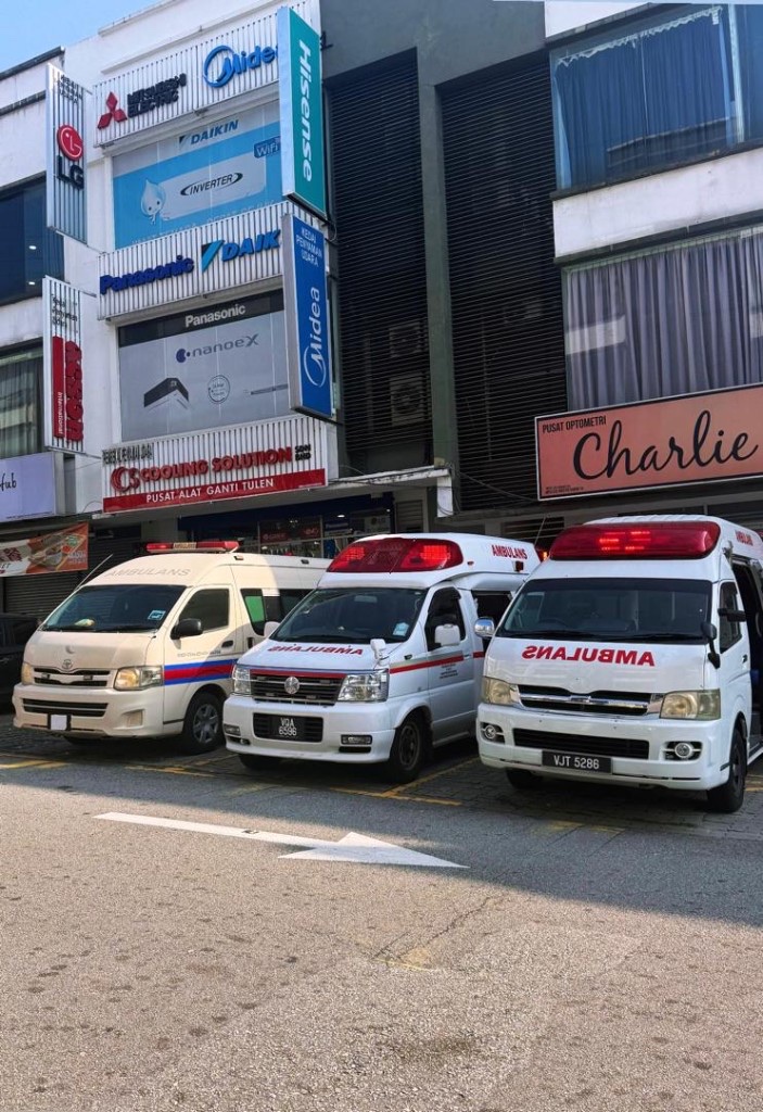 Three NWAS ambulances fleet lineup