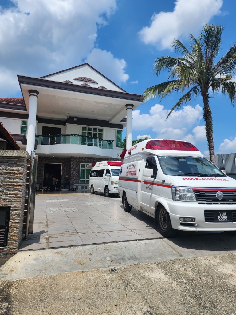 NWAS ambulances at company base