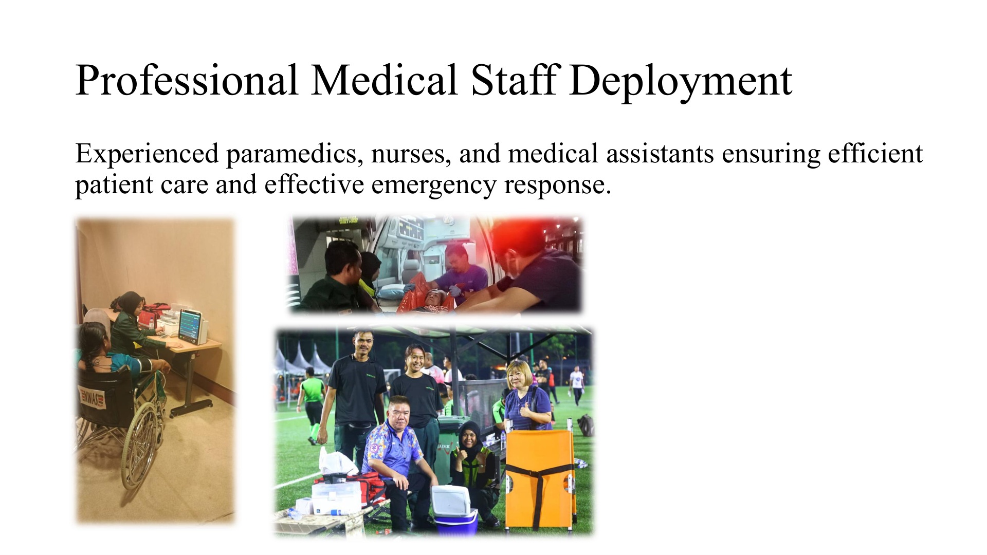 Professional Medical Staff Deployment