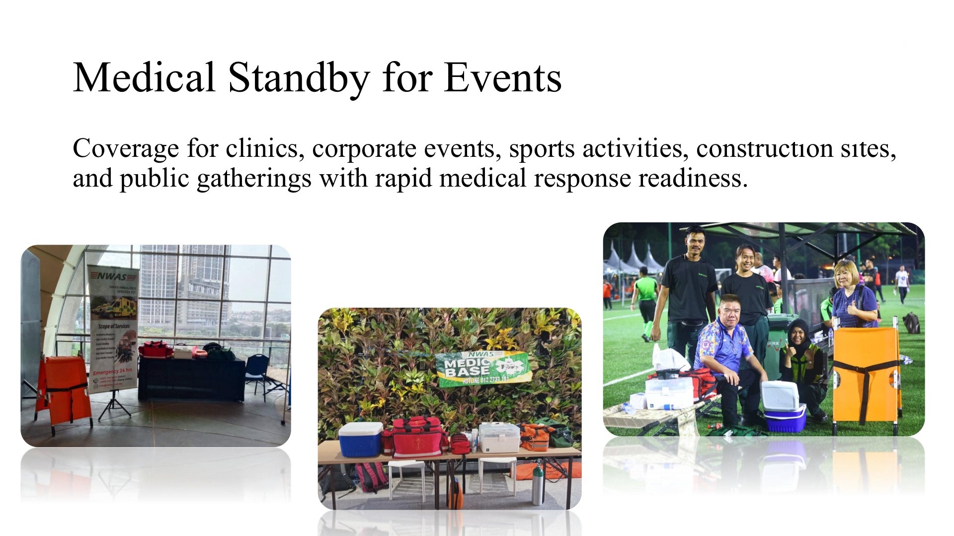 Medical Standby for Events